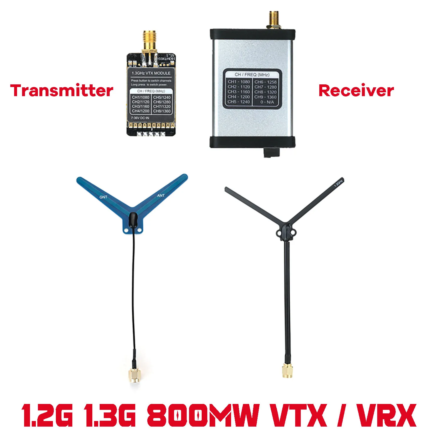Drone Receiver - 1.2G 1.3G 800mW VTX VRX 오디오